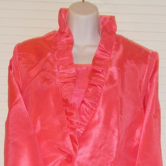 Women's 3 Piece Formal Skirt Suit Rouge Red Size 16 Blair Holiday - Picture 1 of 6